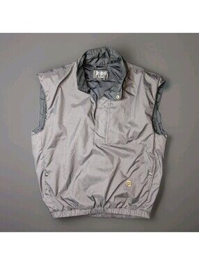 Footjoy Dryjoys Vest Vintage Black Gray Houndstooth Medium 1/2 Zip